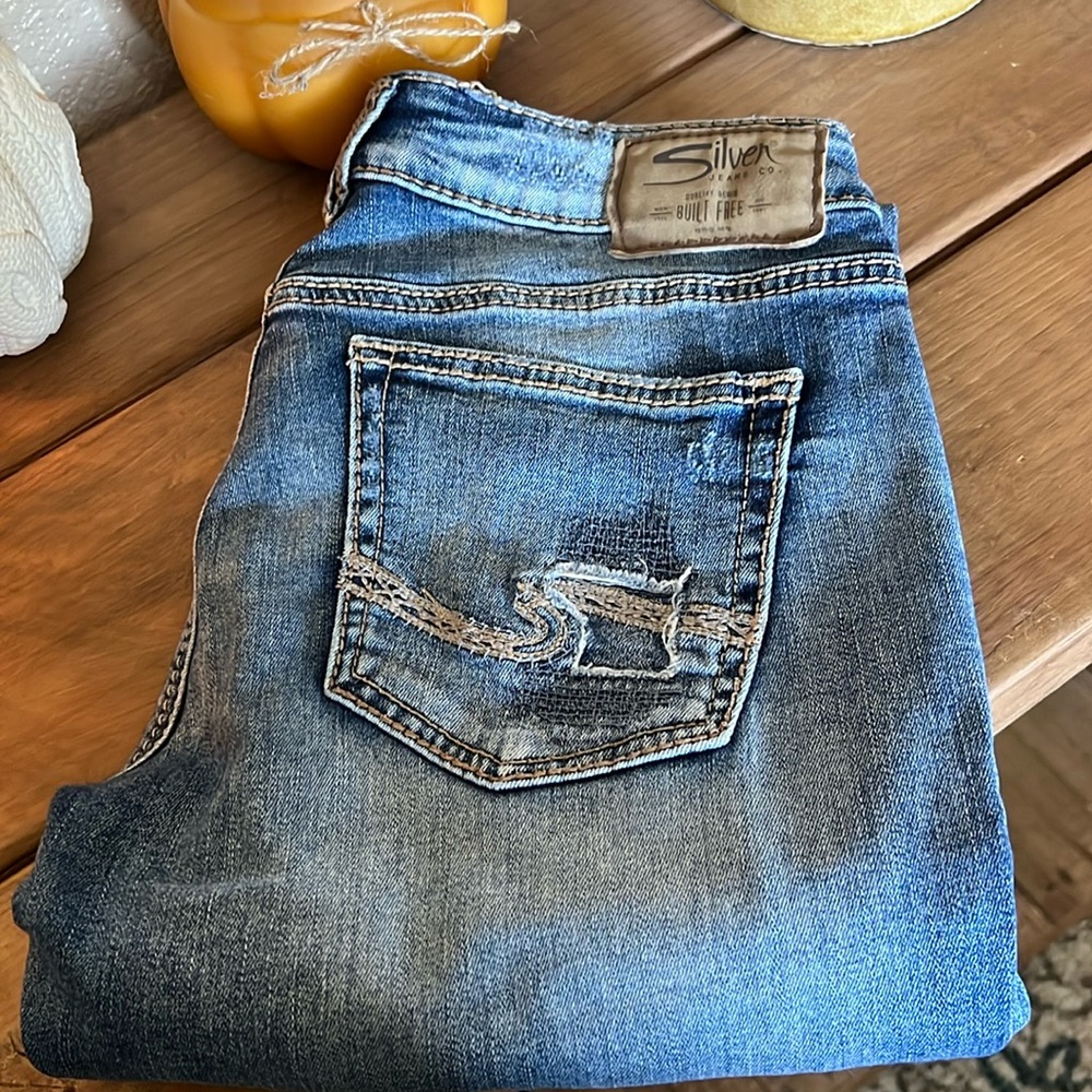 Silver jeans